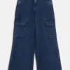 Angelique cargo-Jeans met wijde pijpen (7-16)