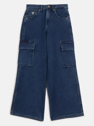 Angelique cargo-Jeans met wijde pijpen (7-16)