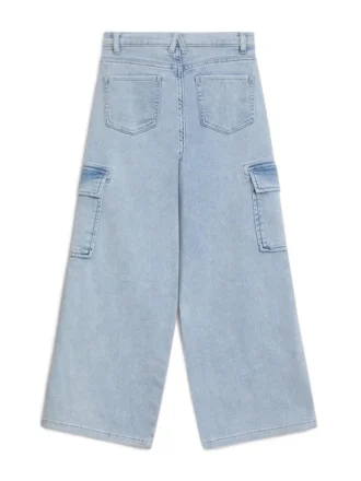 Angelique cargo-Jeans met wijde pijpen (7-16)