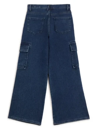 Angelique cargo-Jeans met wijde pijpen (7-16)