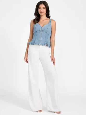 Anika denim peplumtop