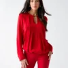Anita-blouse met sleutelgat