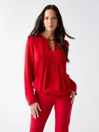 Anita-blouse met sleutelgat