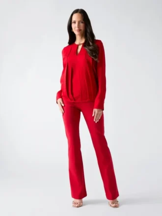 Anita-blouse met sleutelgat