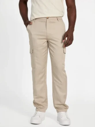 Ari linnen twill cargobroek