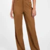 Aria hoge rechte broek van imitatiesuède Aria hoge rechte broek van imitatiesuède