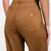 Aria hoge rechte broek van imitatiesuède Aria hoge rechte broek van imitatiesuède