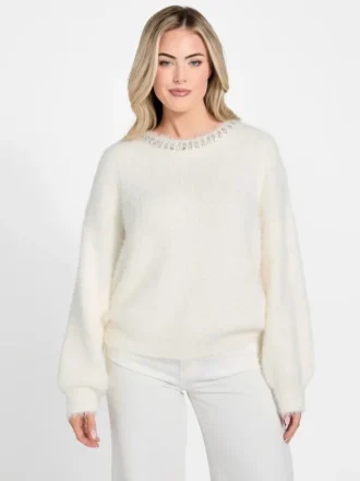 Arisa-trui met strass-hals