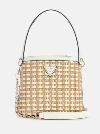 Atalia raffia crossbody bucket tas Atalia raffia crossbody bucket tas