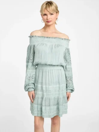 Audrey mini-jurk met blote schouders