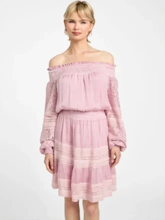 Audrey mini-jurk met blote schouders