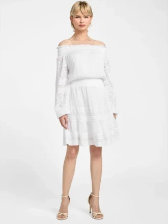 Audrey mini-jurk met blote schouders Audrey mini-jurk met blote schouders