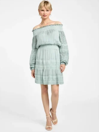 Audrey mini-jurk met blote schouders