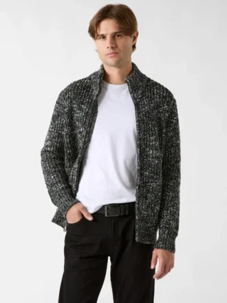 Austin Slub-vest met ritssluiting