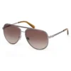 Aviator-zonnebril met gestreepte metalen rand Aviator-zonnebril met gestreepte metalen rand