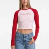 Baby-T-shirt met lange mouwen en raglanmouwen