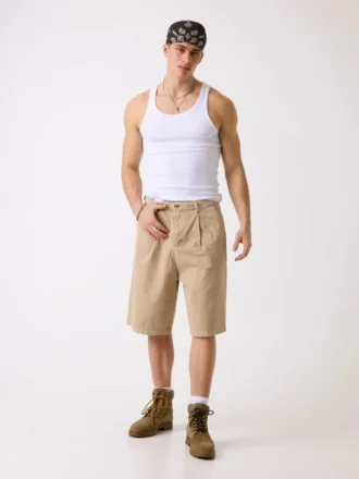 Baggy geplooide short