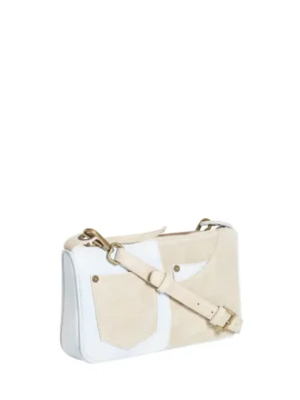 Baguette denim schoudertas