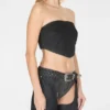 Bandeau van gewassen suède Bandeau van gewassen suède