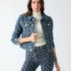 Bea Monogram denim truckerjas Bea Monogram denim truckerjas