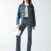 Bea Monogram denim truckerjas Bea Monogram denim truckerjas