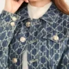 Bea Monogram denim truckerjas Bea Monogram denim truckerjas