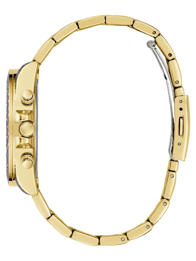 Bedrukt goudkleurig multifunctioneel horloge Bedrukt goudkleurig multifunctioneel horloge