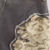Bedrukte denim flared jeans Bedrukte denim flared jeans