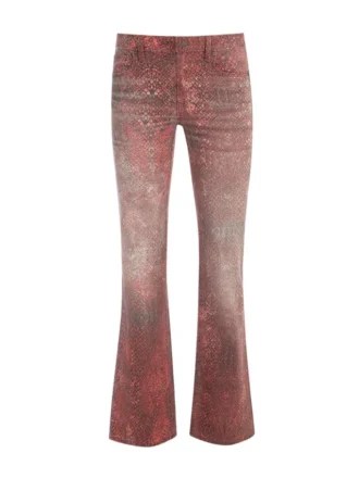 Bedrukte rechte broek