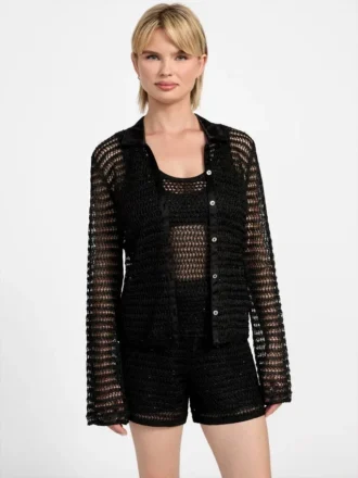 Bella top met open steken