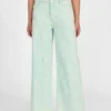 Bellflower-geverfde broek met middelhoge taille Bellflower-geverfde broek met middelhoge taille