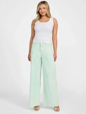 Bellflower-geverfde broek met middelhoge taille