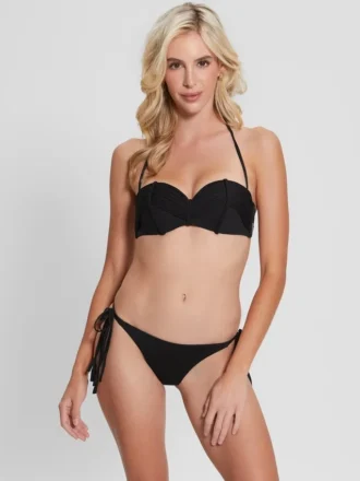 Bikinibroekje met logo en kwastjes