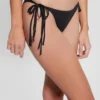 Bikinibroekje met logo en kwastjes Bikinibroekje met logo en kwastjes