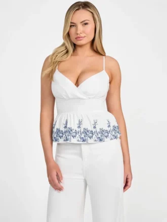 Blanche geborduurde top