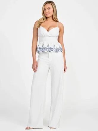 Blanche geborduurde top