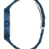Blauw analoog horloge