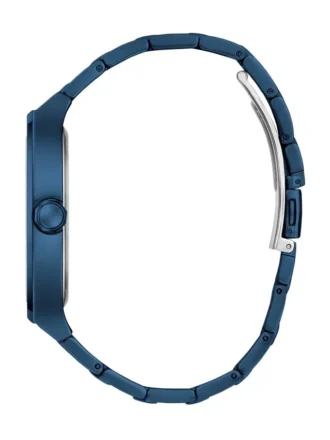 Blauw analoog horloge