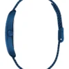 Blauw analoog horloge met gaasband