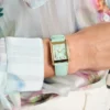 Blauw lederen analoog horloge Blauw lederen analoog horloge