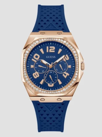 Blauw multifunctioneel horloge van siliconen