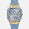 Blauw multifunctioneel siliconenhorloge