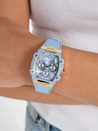 Blauw multifunctioneel siliconenhorloge