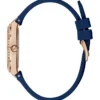 Blauw siliconen analoog horloge