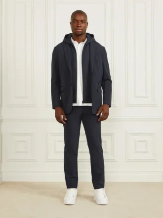 Blazer met afneembaar gilet met capuchon