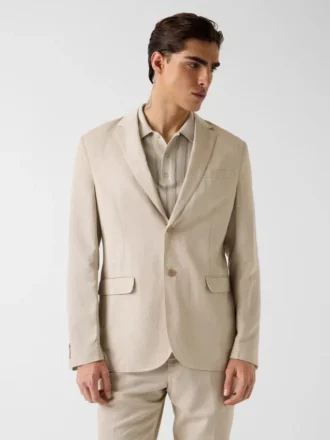 Blazer met enkele rij knopen