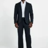 Blazer met enkele rij knopen