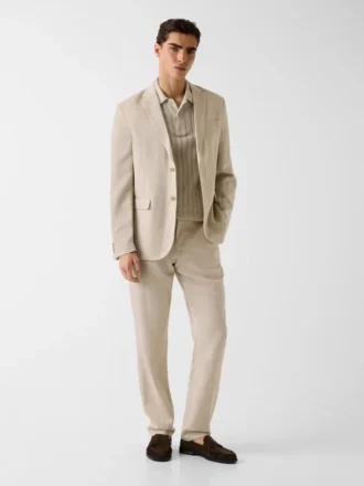 Blazer met enkele rij knopen