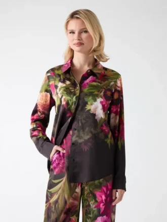 Blouse met iconische print