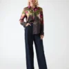Blouse met iconische print